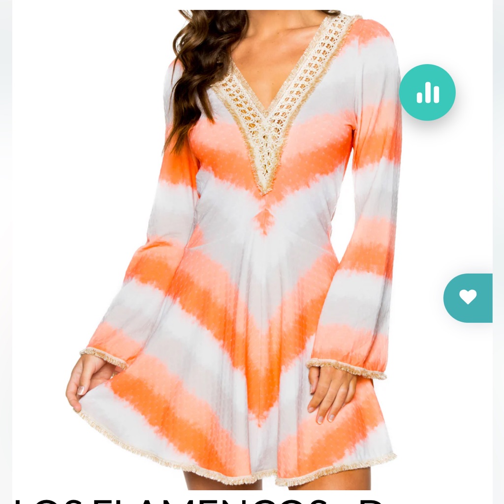Nwt Lulifama Los Flemencos Deep Plunge Dress